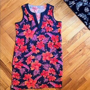 Lands' End Tropical Floral Dress size Medium